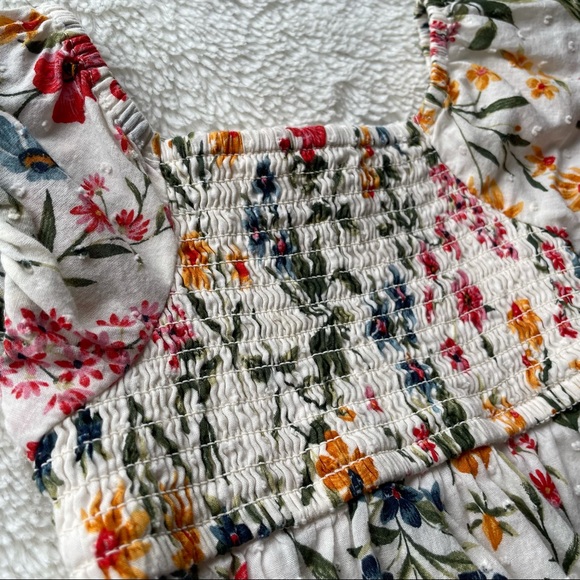 Floral print puff sleeve dress 18-24m - Picture 2 of 5